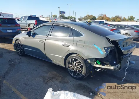 2022 Hyundai Sonata N Line z USA, uszkodzony, nr VIN KMHL14JC6NA225093